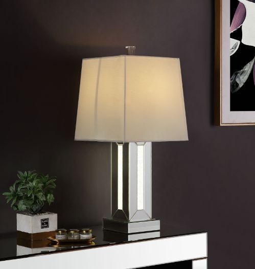 Noralie - Table Lamp - Mirrored & Faux Stones - 32"