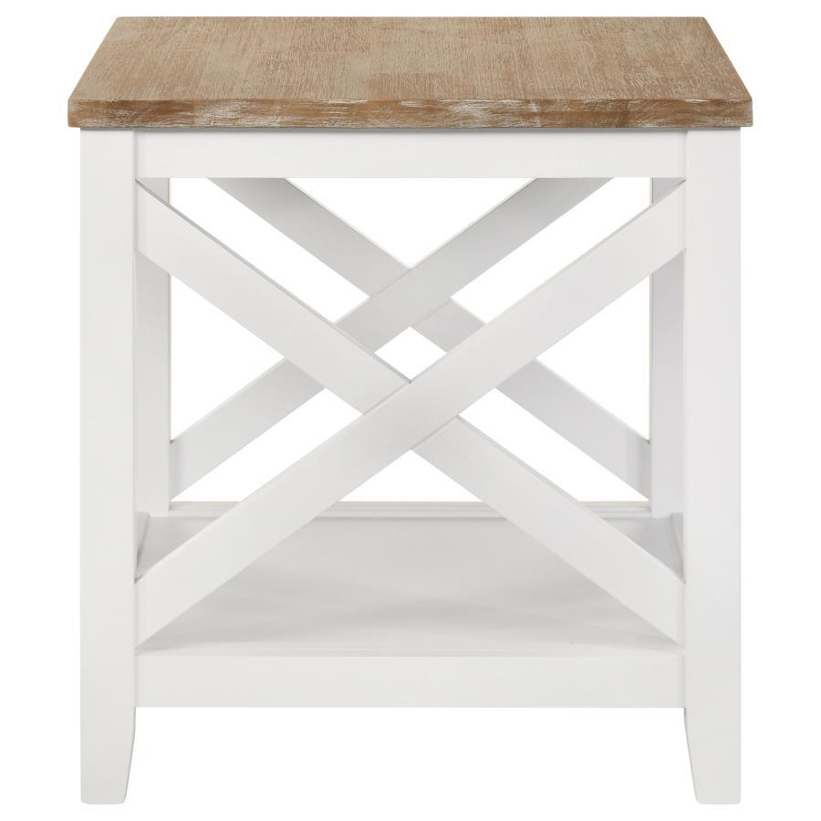 End Table - White - Wood