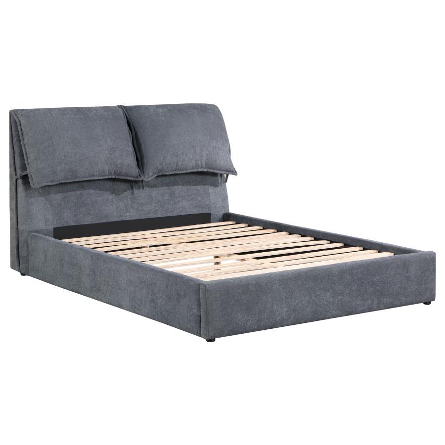 Queen Bed - Dark Grey