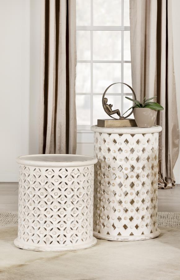 Krish - Accent Table - White