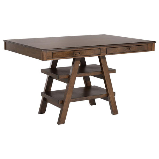 Dewey - Counter Height Table - Brown