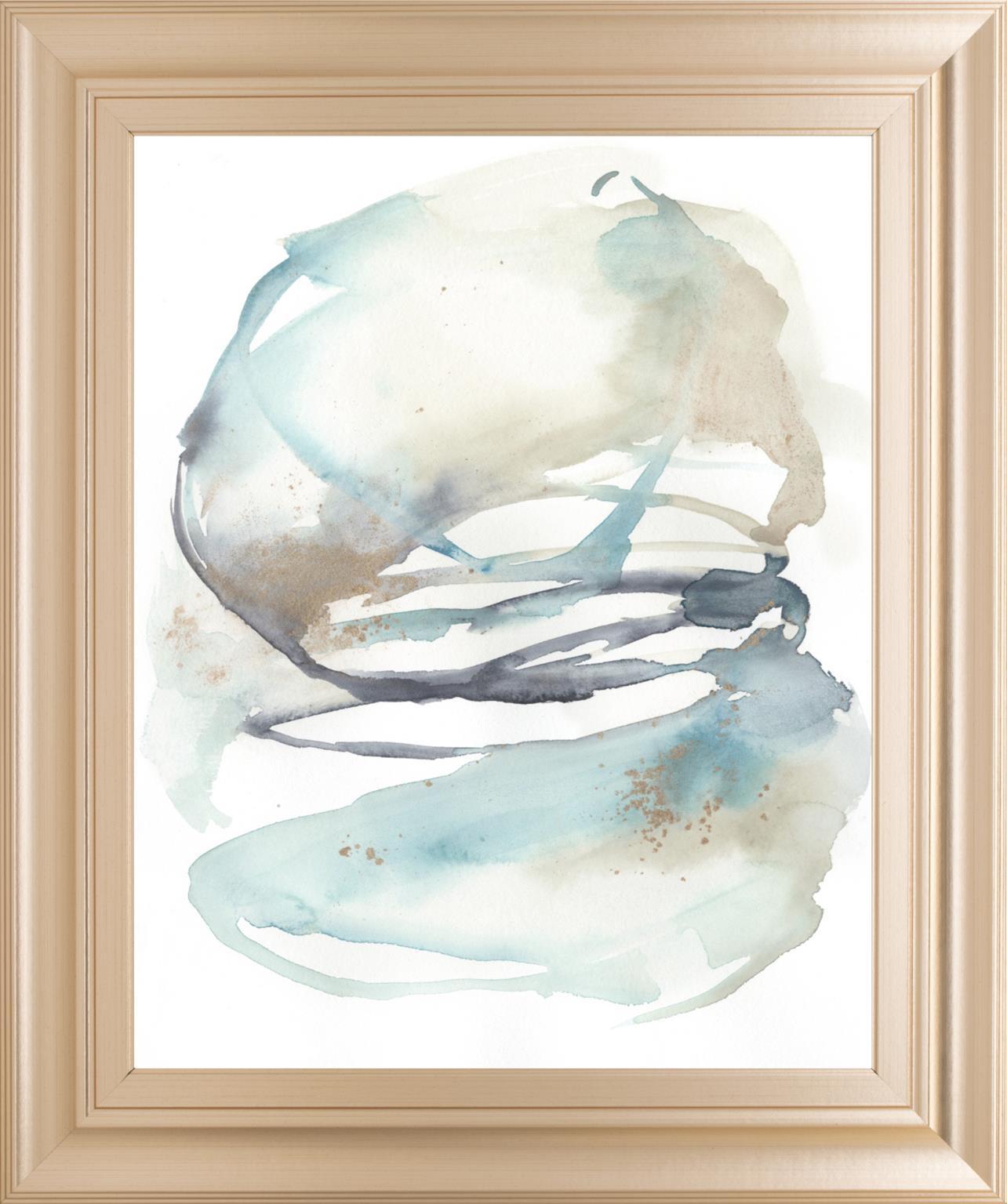 Spiral Bloom II By Jennifer Goldberger 22x26 - Light Blue