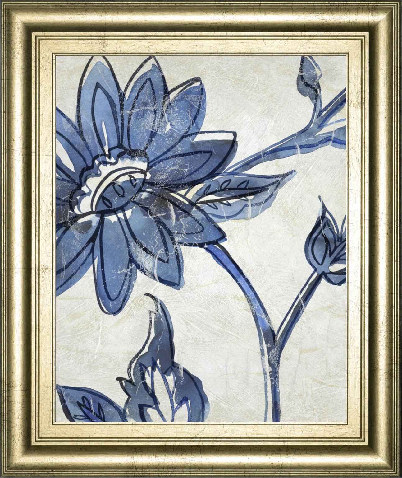 Vintage Porcelain II By Chariklia Zarris 22x26 - Blue