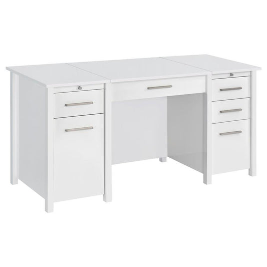 Dylan - Lift Top Desk - White