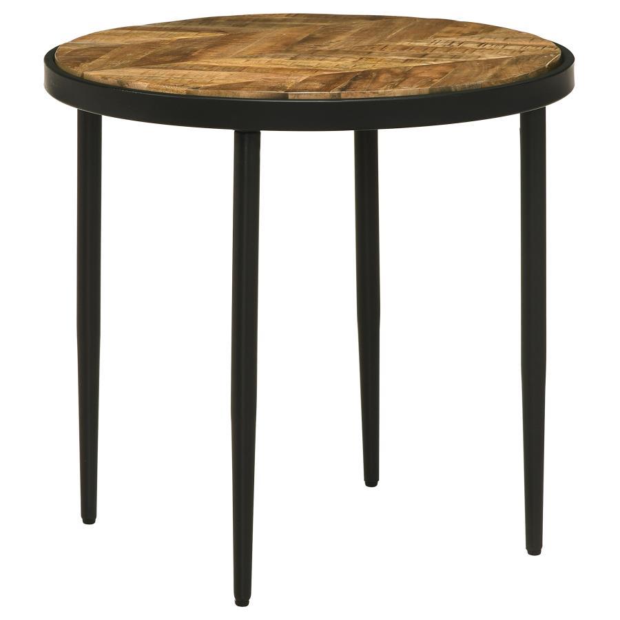 Side Table - Natural Mango / Black