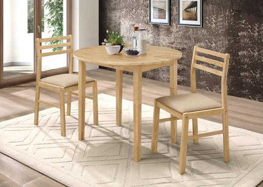 Coaster - 3-piece Dining Set with Drop Leaf