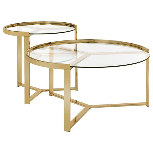 Delia - 2 Piece Nesting Table - Yellow