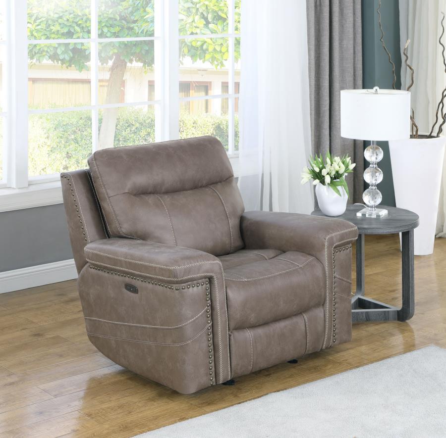 Wixom - Power Recliner - Light Brown