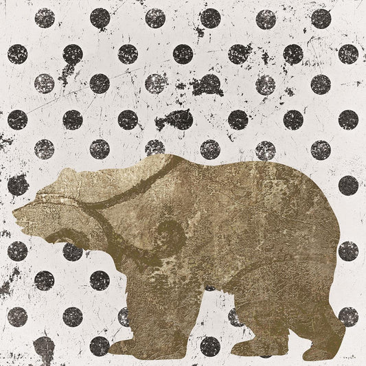 Framed - Forest Glam Bear By Sophie Six