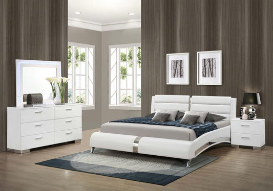 Jeremaine - Queen Bed 4 Piece Set - White