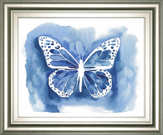 Butterfly Inkling I By Grace Popp 22x26 - Blue