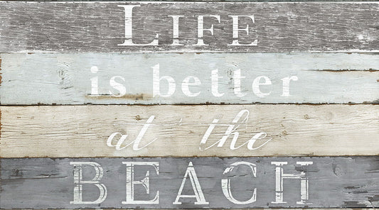 Framed - Life Better Beach By Kelly Donovan