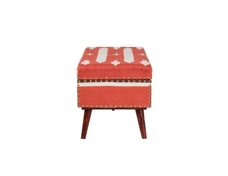 Noah - Upholstered Benche - Red
