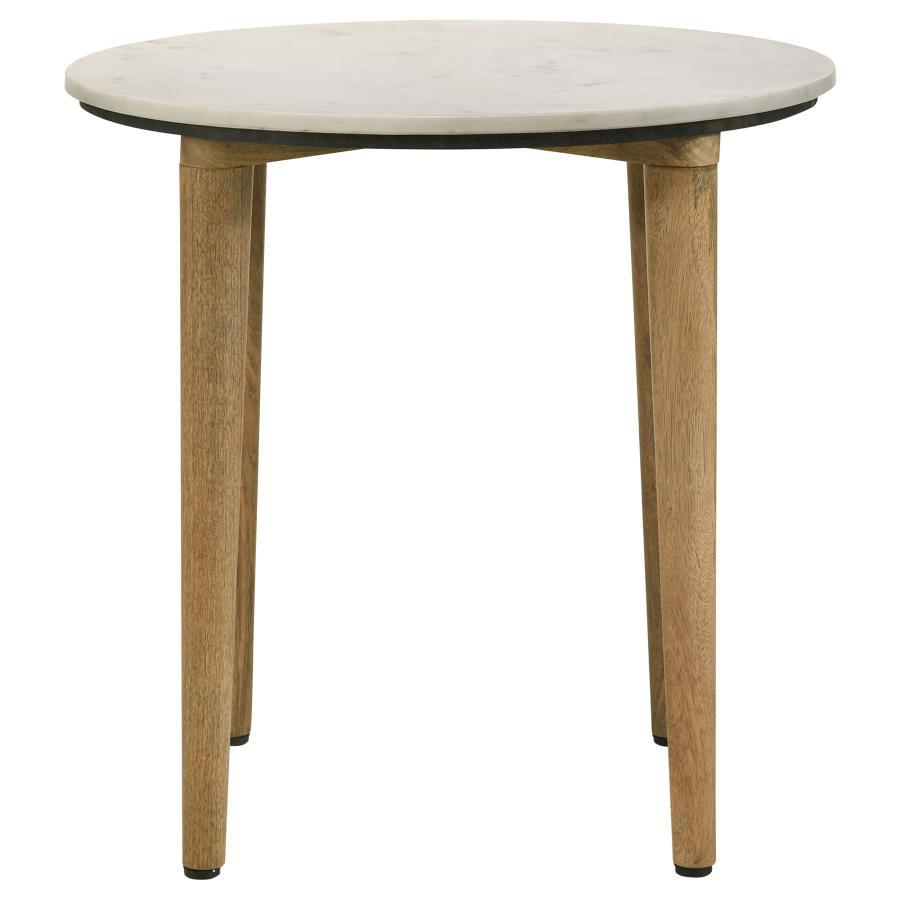 22" End Table - White