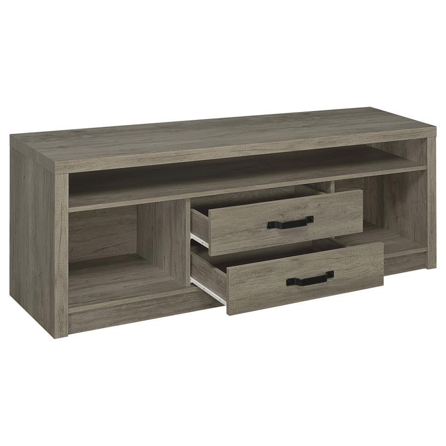 Burke - 2-Drawer TV Console - Pearl Silver