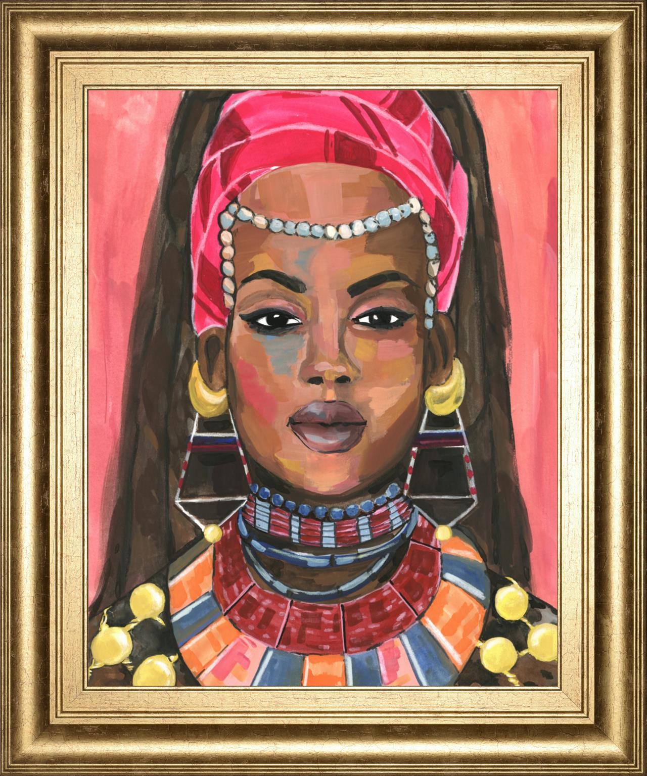 Ornament Empress II By Annie Warren 22x26 - Pink