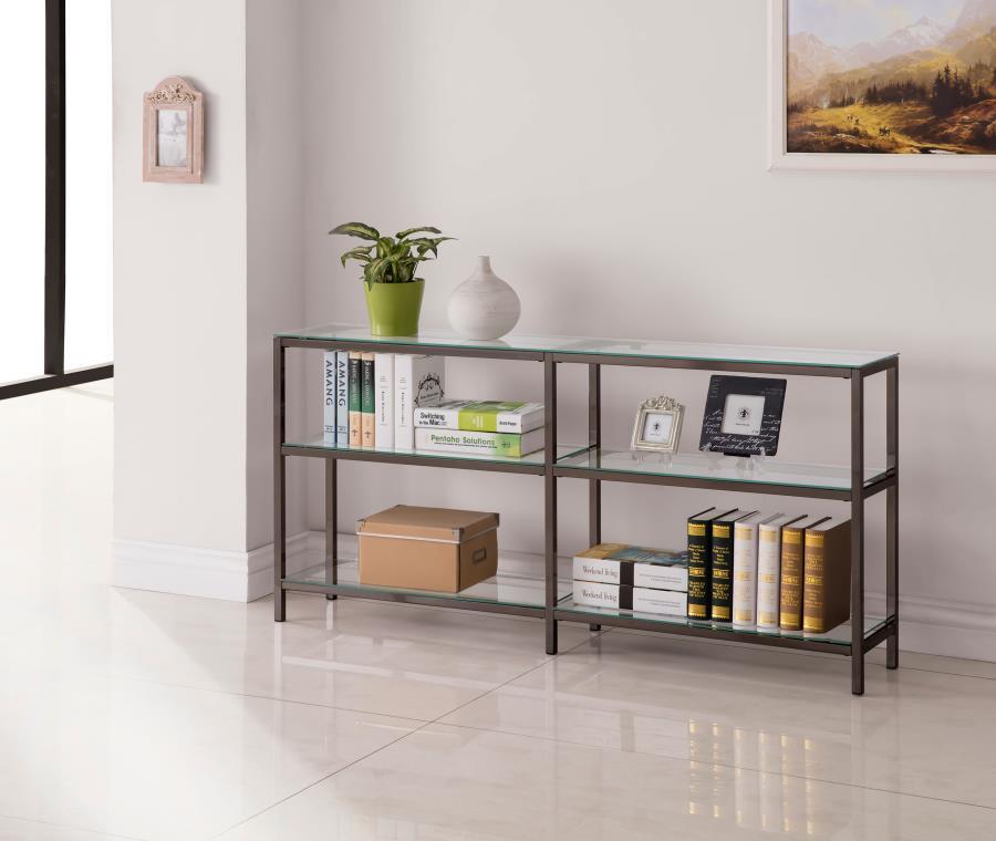 Kate - 2-tier Bookcase - Gray