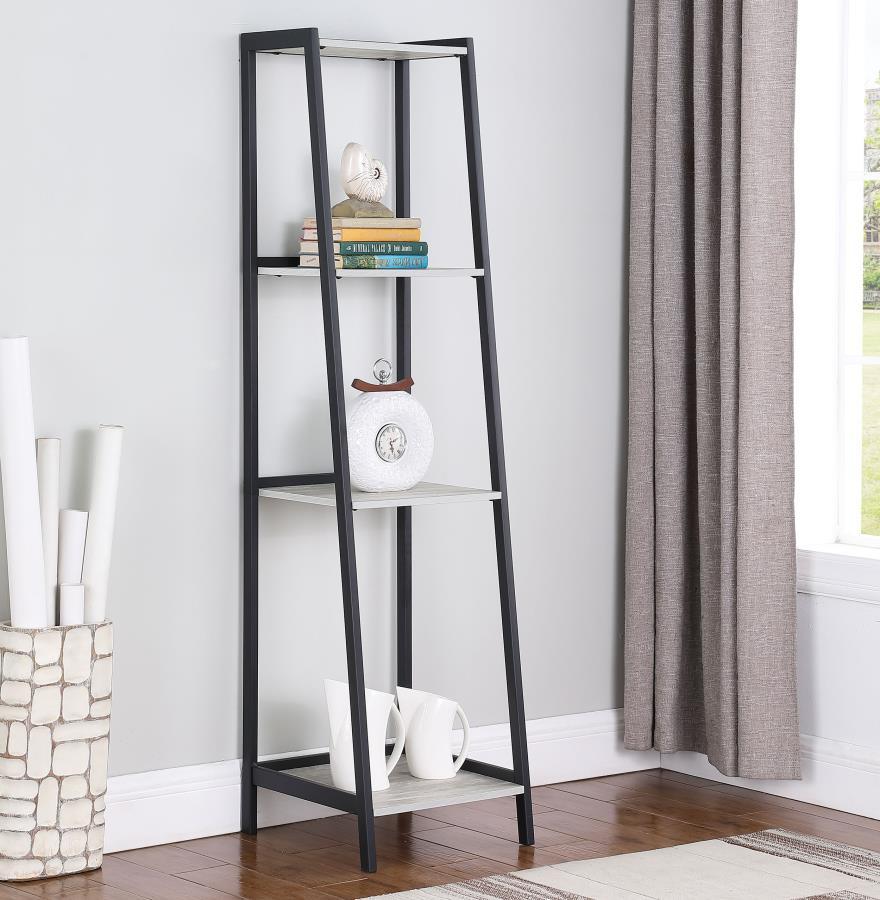 Pinckard - Ladder Bookcase - Gray