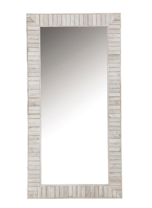 Pino - Rectangular Wall Mirror - Pearl Silver