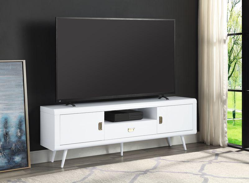 Pagan - TV Stand - White High Gloss Finish