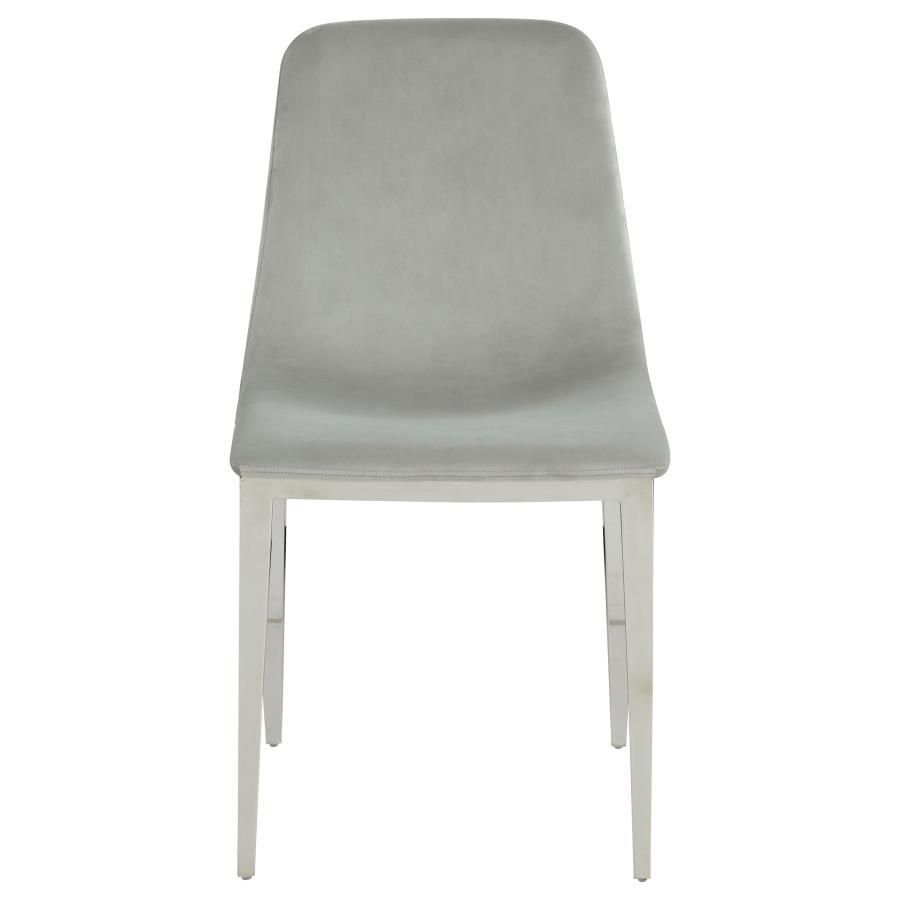 Irene - Upholstered Side Chair (Set of 4) - Pearl Silver