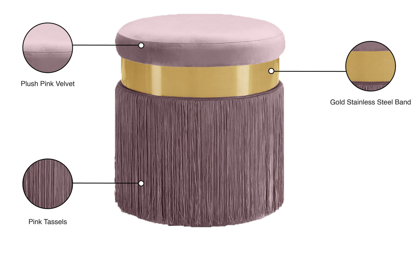 Yasmine - Stool Ottoman