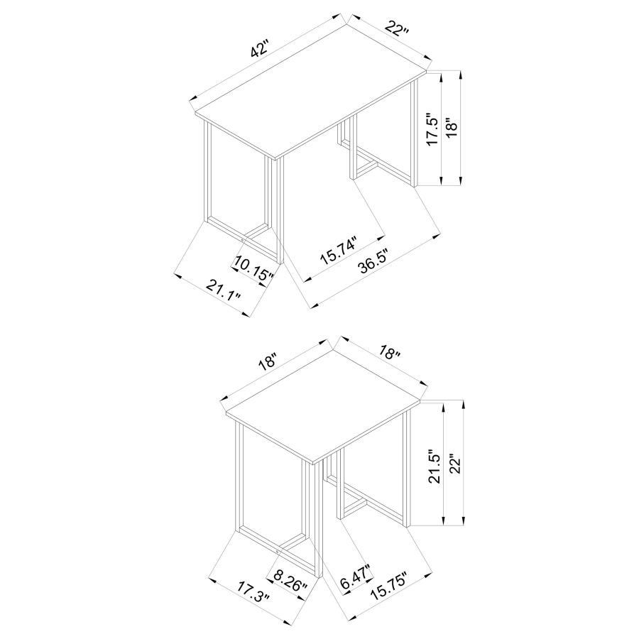 Nyla - 3-piece Table Set - Gray