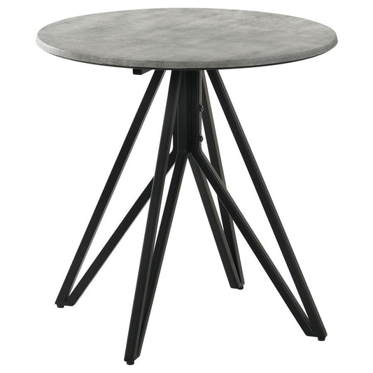 Hadi - End Table With Butterfly Base - Gray