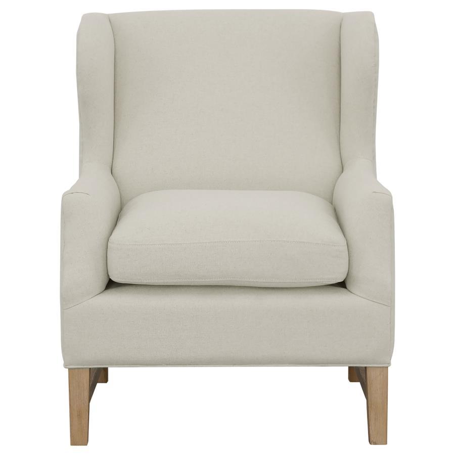 Fleur - Wing Back Accent Chair - White