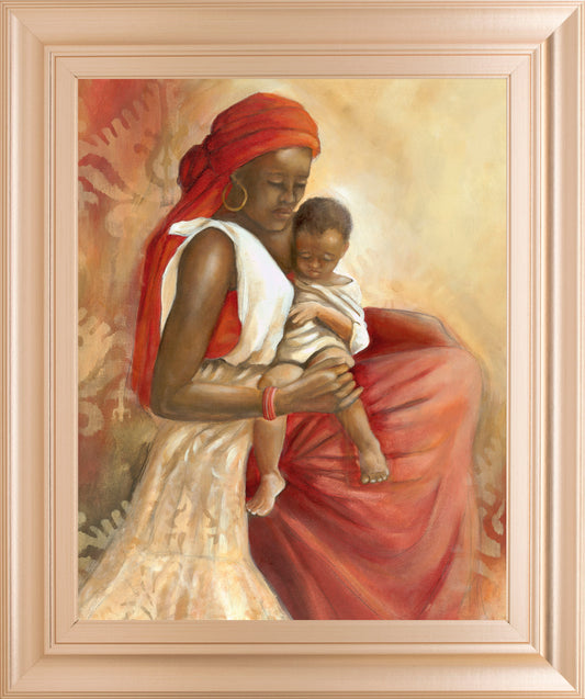 Beauty Of Love I By Carol Robinson - Framed Print Wall Art - Red