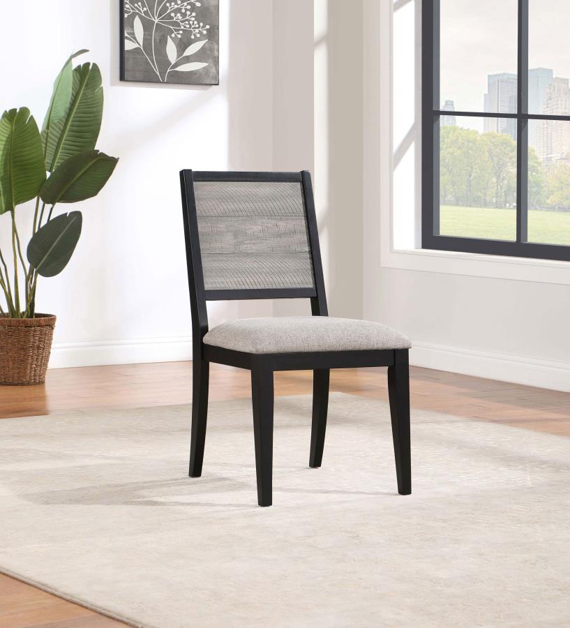 Dining Chair (Set of 2) - Dove Grey / Black