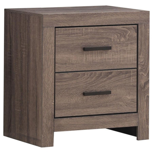 Brantford - 2-Drawer Nightstand - Barrel Oak