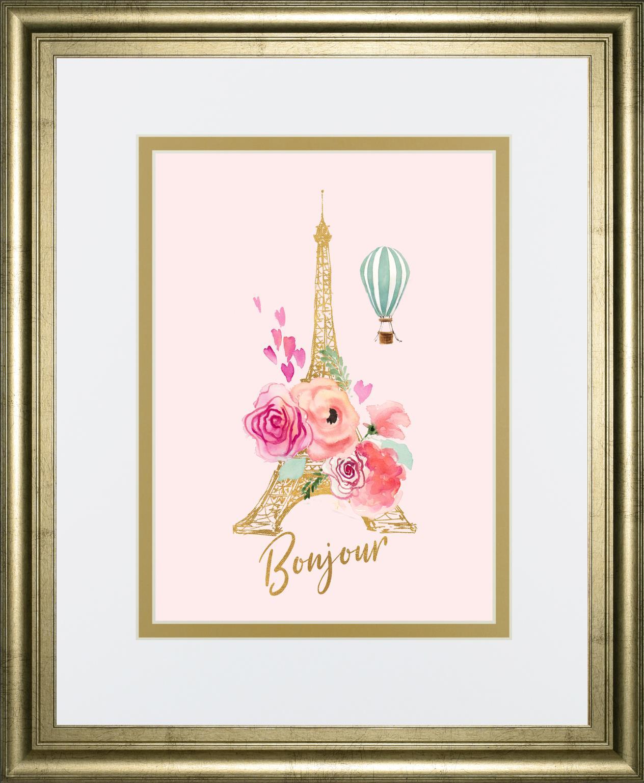 Paris Bonjour By LanieLoreth 34x40 - Pink
