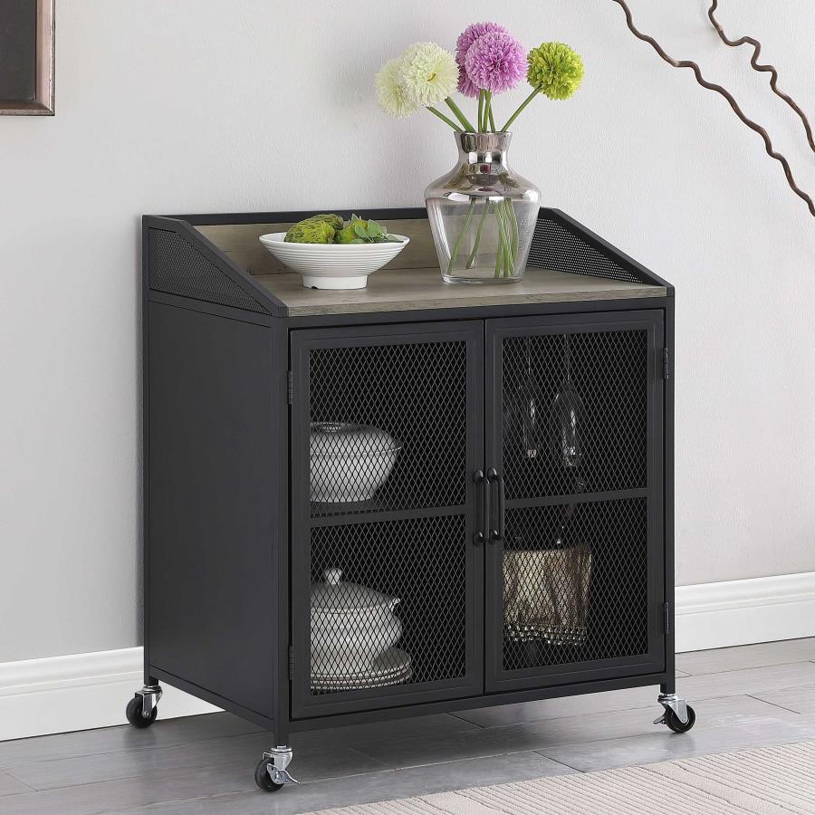 Arlette - Wine Cabinet - Dark Gray