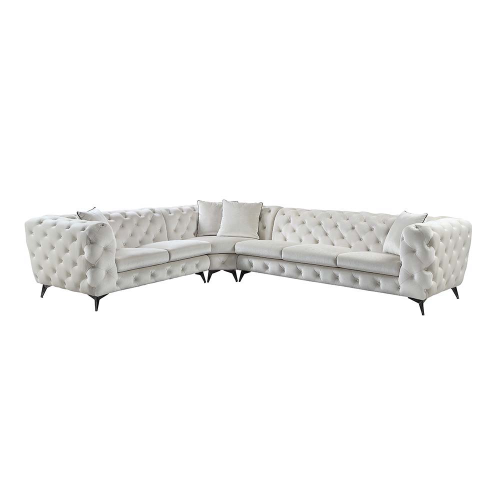 Atronia - Sectional Sofa - Beige Fabric