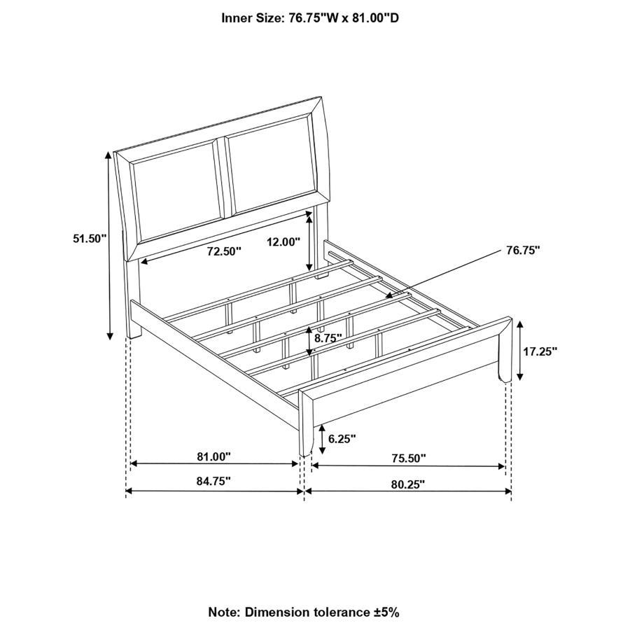 Briana - Upholstered Panel Bed