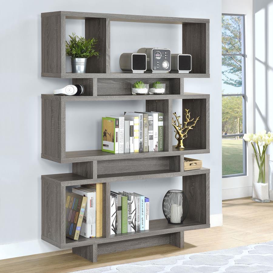 Coaster - 3-tier Geometric Bookcase