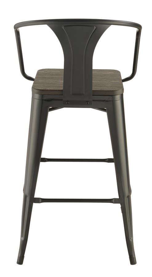 Geneva - Bar Stool (Set of 2) - 41.5" - Black