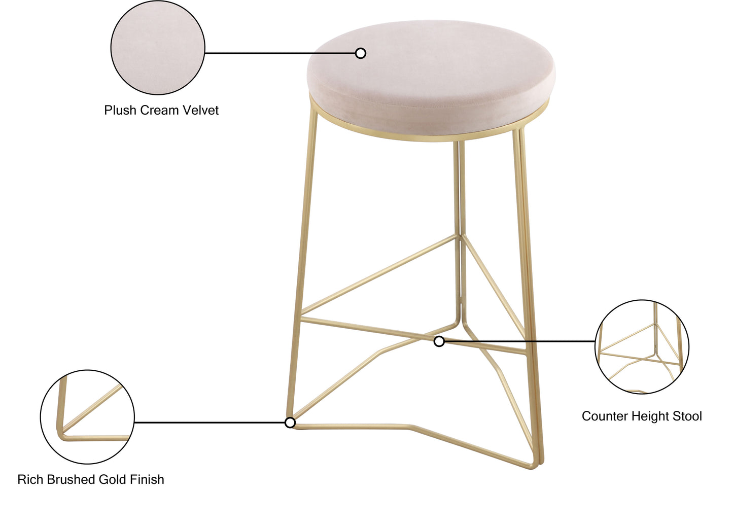 Tres - Counter Stool