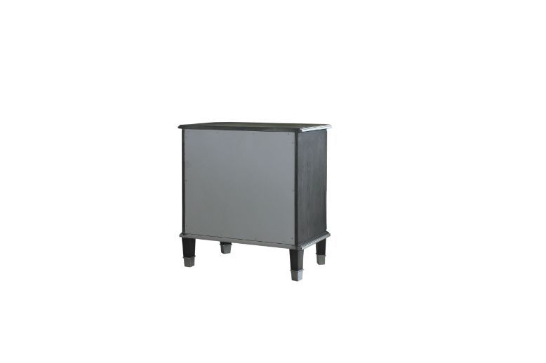 House - Beatrice Nightstand - Charcoal & Light Gray Finish