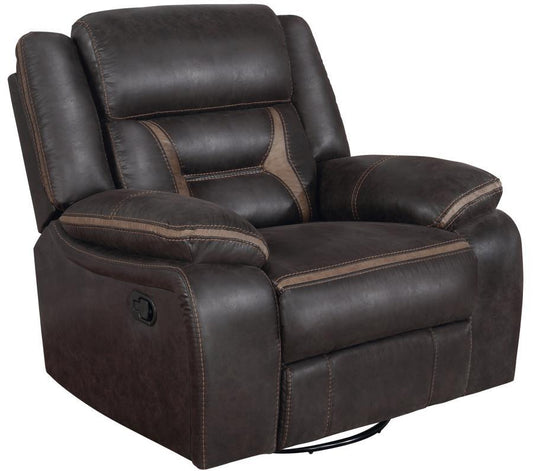 Greer - Swivel Glider Recliner - Brown
