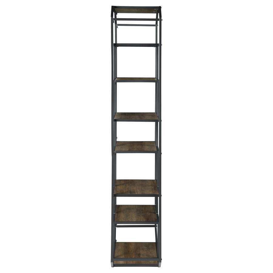 Leland - 6-Shelf Bookcase - Brown