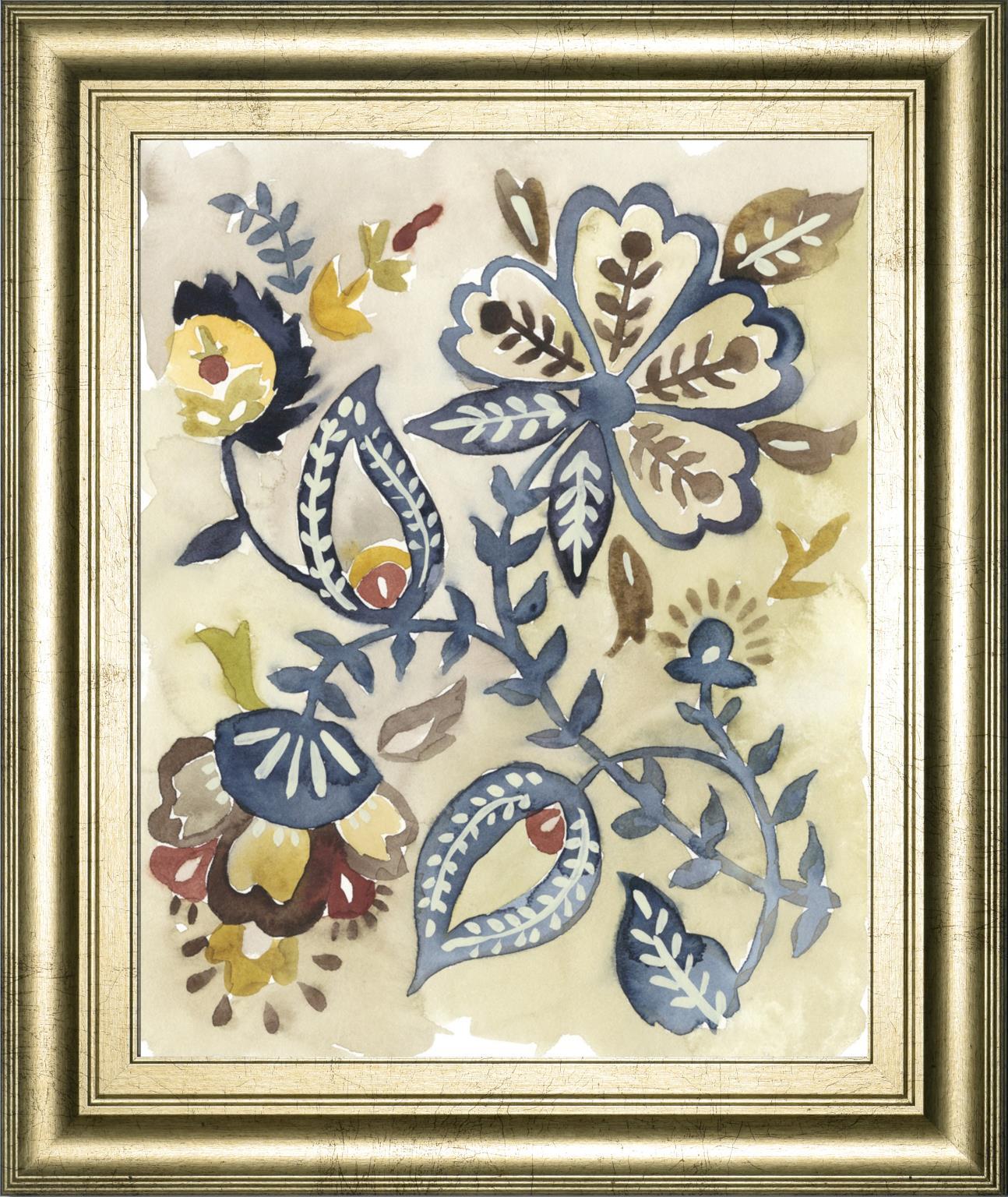 Paisley Path III By Chariklia Zarris 22x26 - Blue