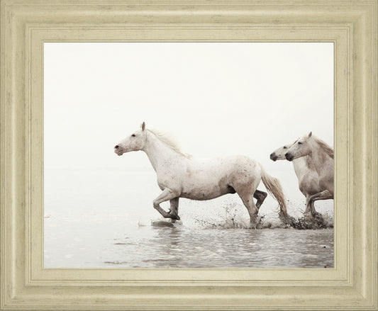 Courage By Irene Suchocki - Framed Print Wall Art - White