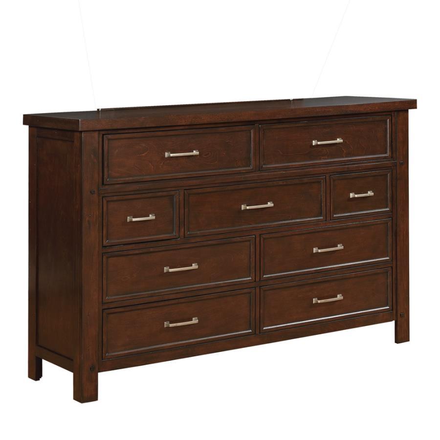 Barstow - 9-Drawer Rectangular Dresser - Brown