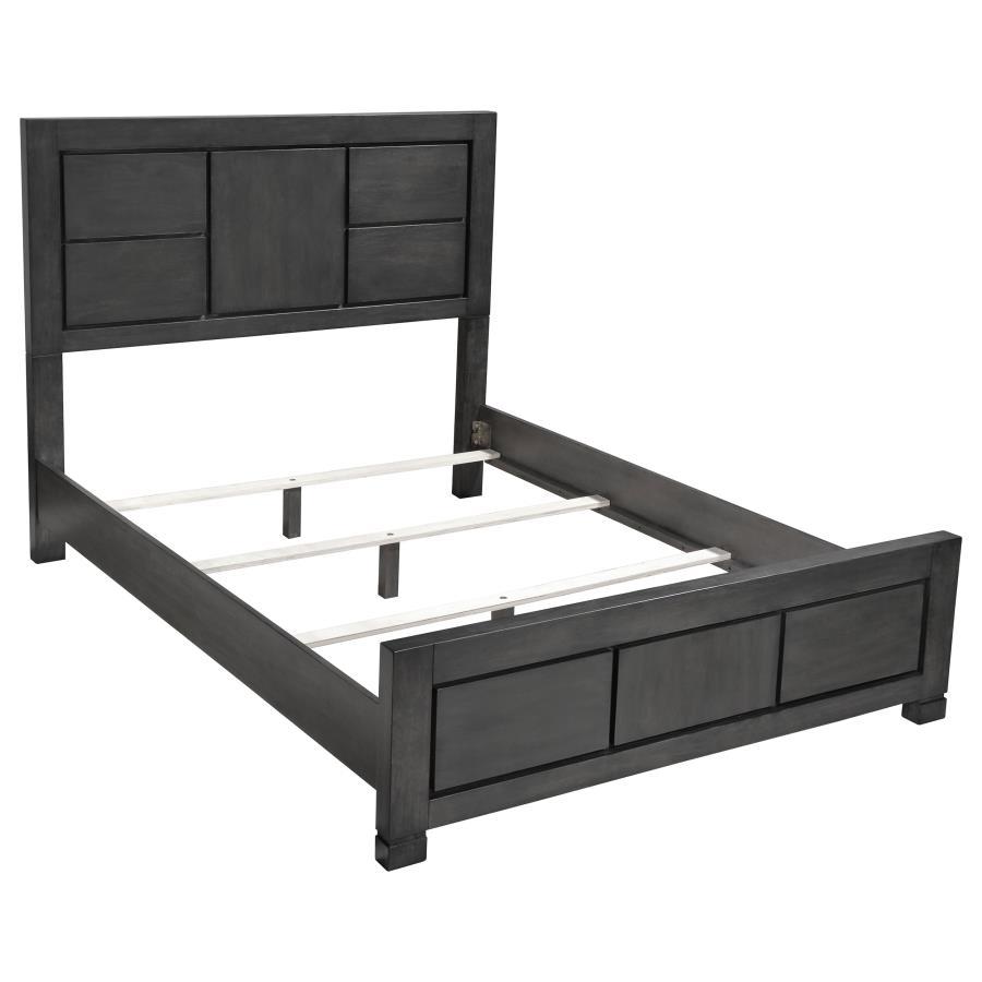 Lorenzo - California King Bed - Dark Gray