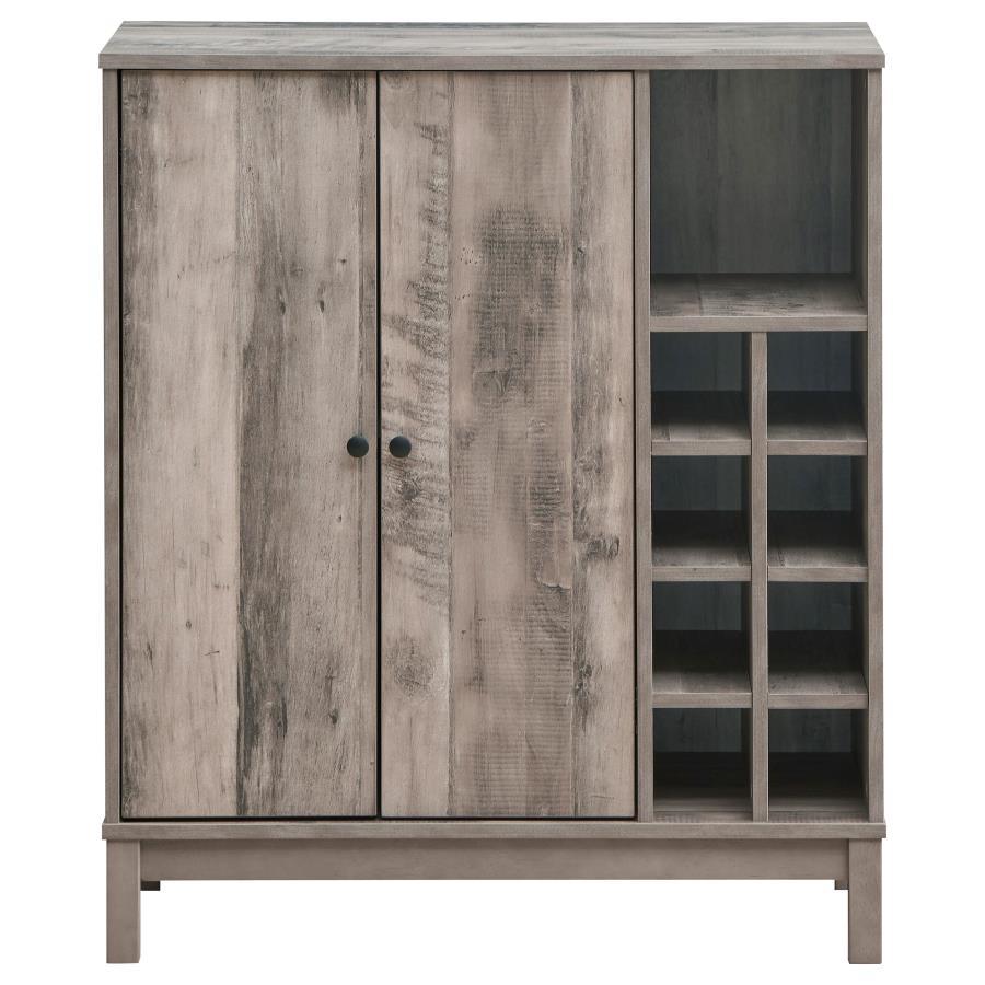 Cheyenne - 2-Drawer Wine Cabinet - Light Brown