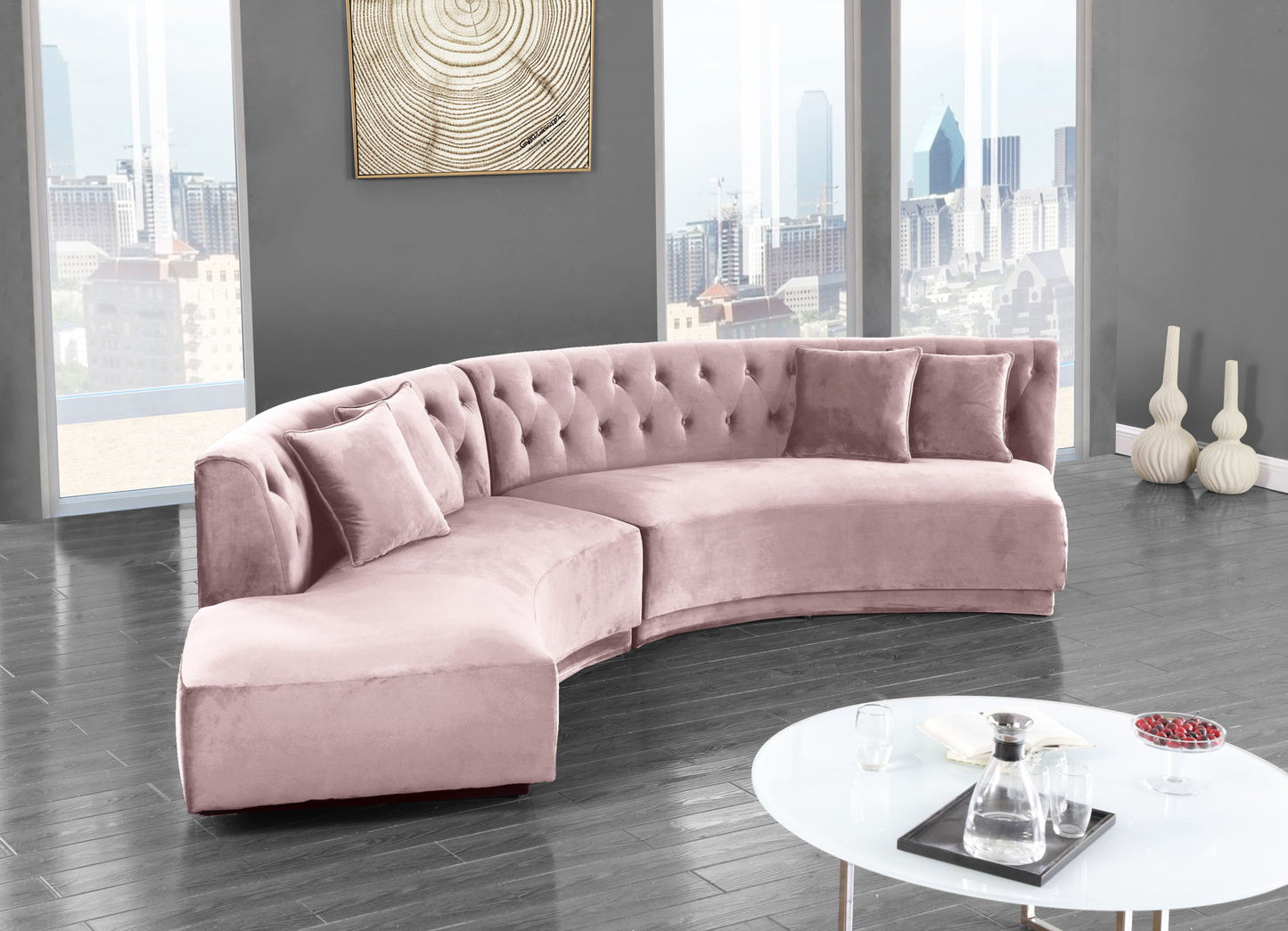 Barbie Velvet - 2 Piece Sectional