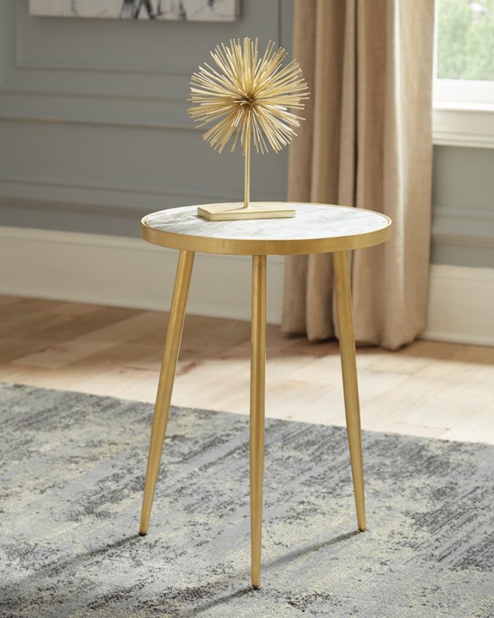 Acheson - Round Accent Table - Yellow