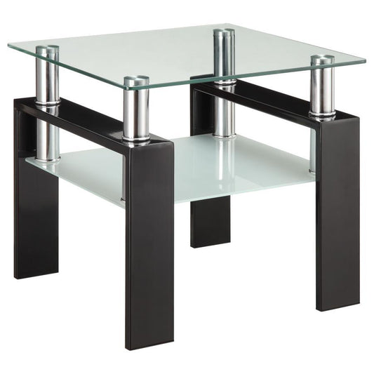 Dyer - End Table With Shelf - Black